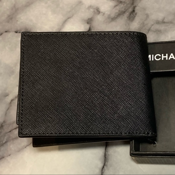 Michael Kors Men's Andy Black "L-Fold" Leather Wallet NWT $108 - Picture 3 of 9